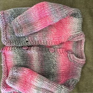 Kids hand knit sweater